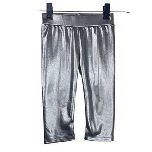 IMOGA Kids Girls Silver Metallic, Pants Leggings Super Chic and Stretchy Size 4